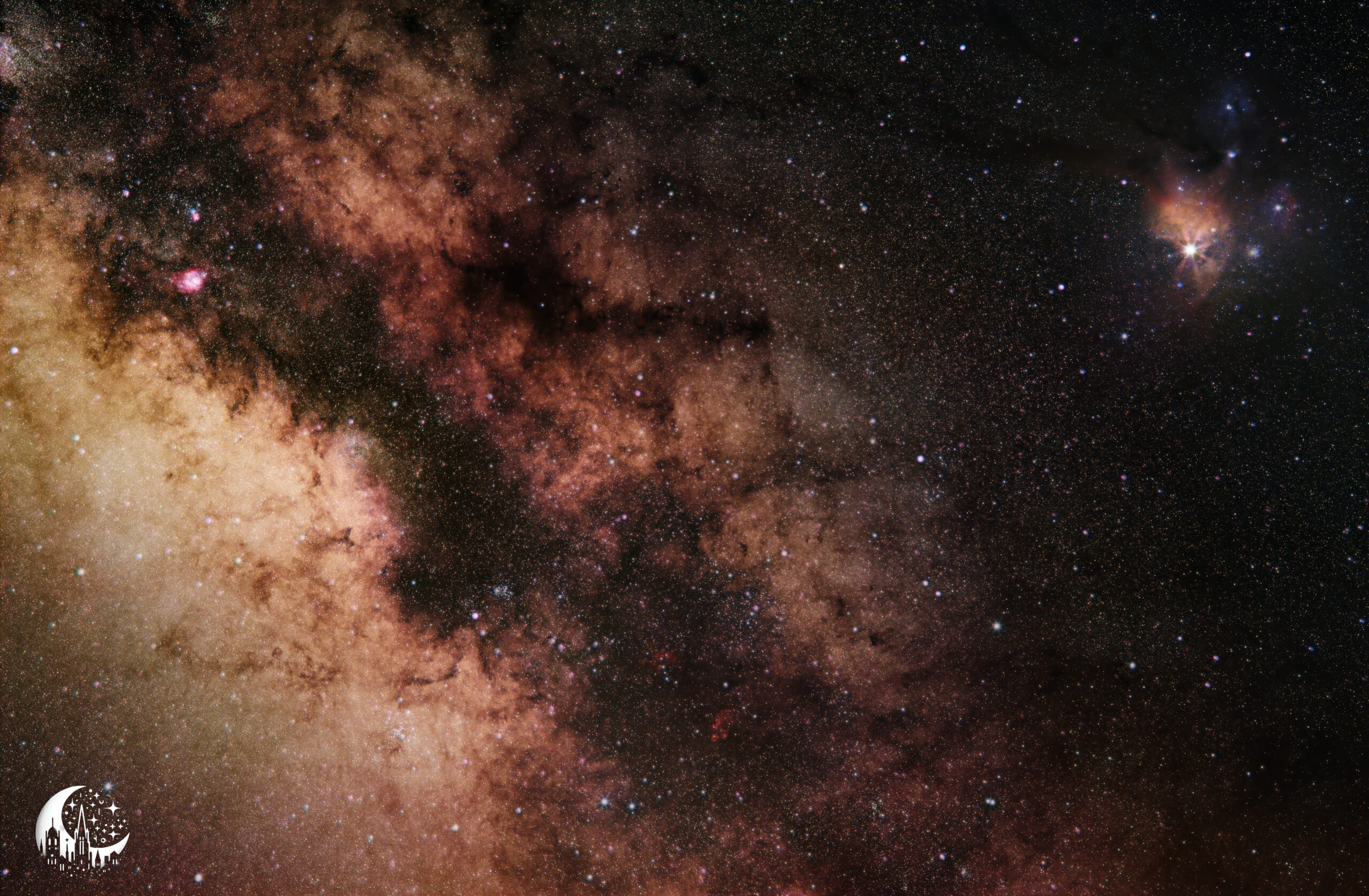 Milchstraße und Rho-Ophiuchi-Wolke